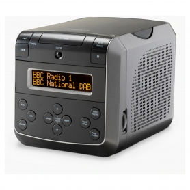 Roberts Radio Dab/Dab+/Fm Cube Clock Radio With CD (black) - 1