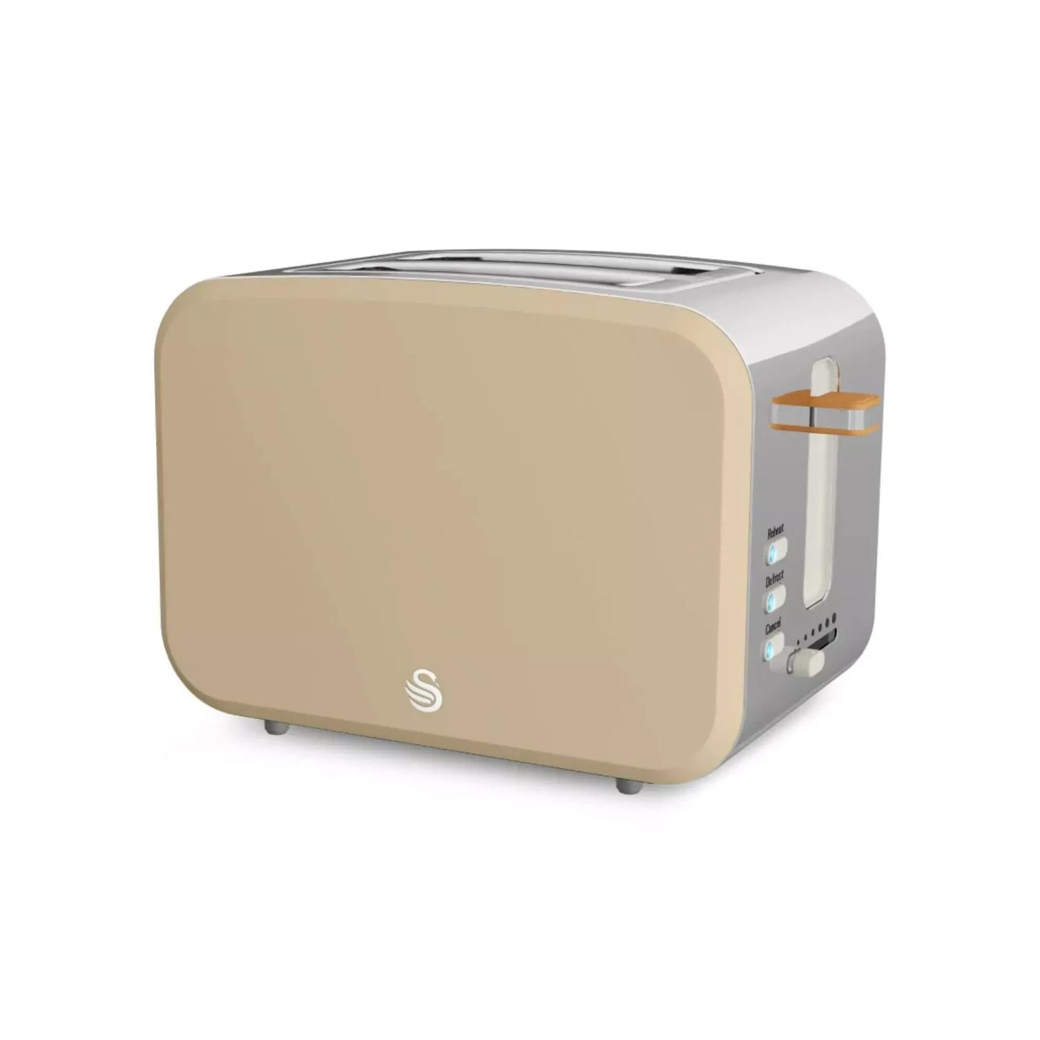 Swan 2 Slice Toaster - Oatmeal full image