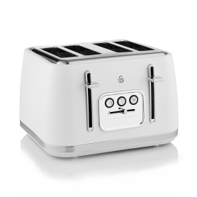 Swan 4 Slice Toaster - White