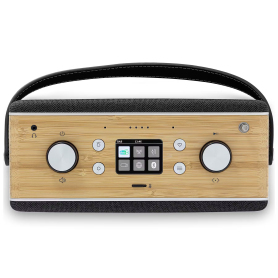 Roberts STREAM95I Stream Hi-Fi Smart Radio with Amazon Alexa - Bamboo Black - 1