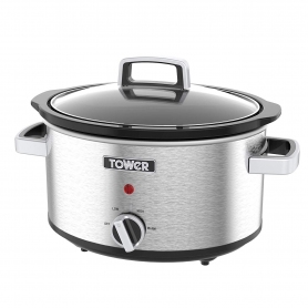 Tower 3.5 Ltr Slow Cooker (stainless steel)