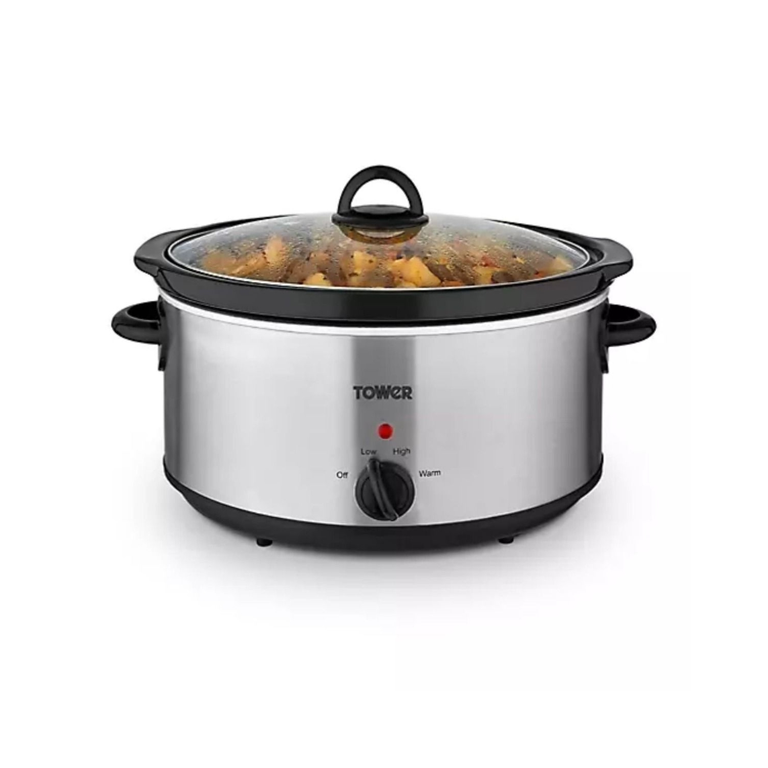 Stainless-Steel Compact 1.5L Slow Cooker