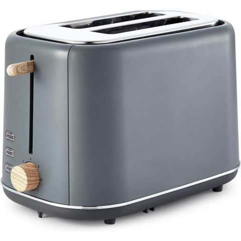Tower Scandi 2 Slice Toaster - Grey