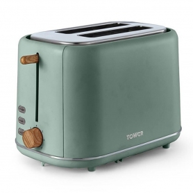 Tower 2 Slice Toaster - Green