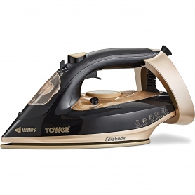 Tower 3100w Steam Iron With Fast Heat-Up - Black