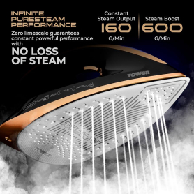 Tower 3000w Steam Generator Iron - Black & Gold - 4