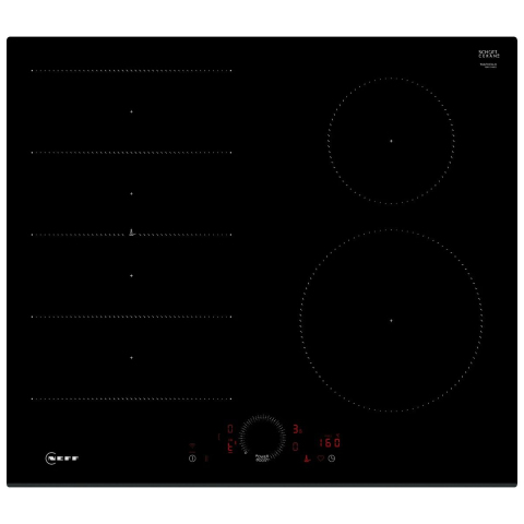 Neff 60cm Induction Hob Combi Flex Full Power - Black