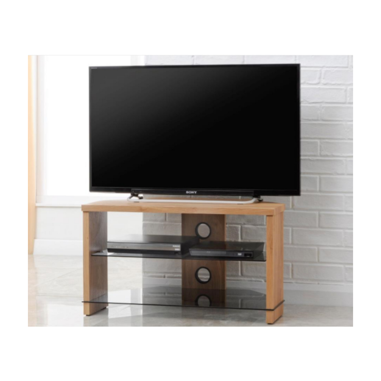 TTAP Montreal Upto 49" TV Stand - Oak full image