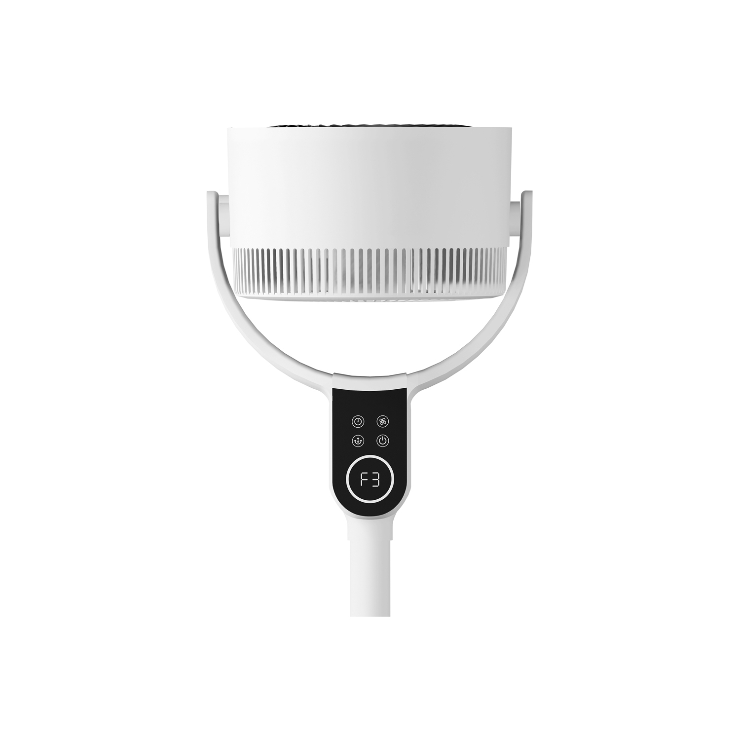 Vybra VS001-OF Dual Height Tilt & Swing Oscillating Fan - White full image