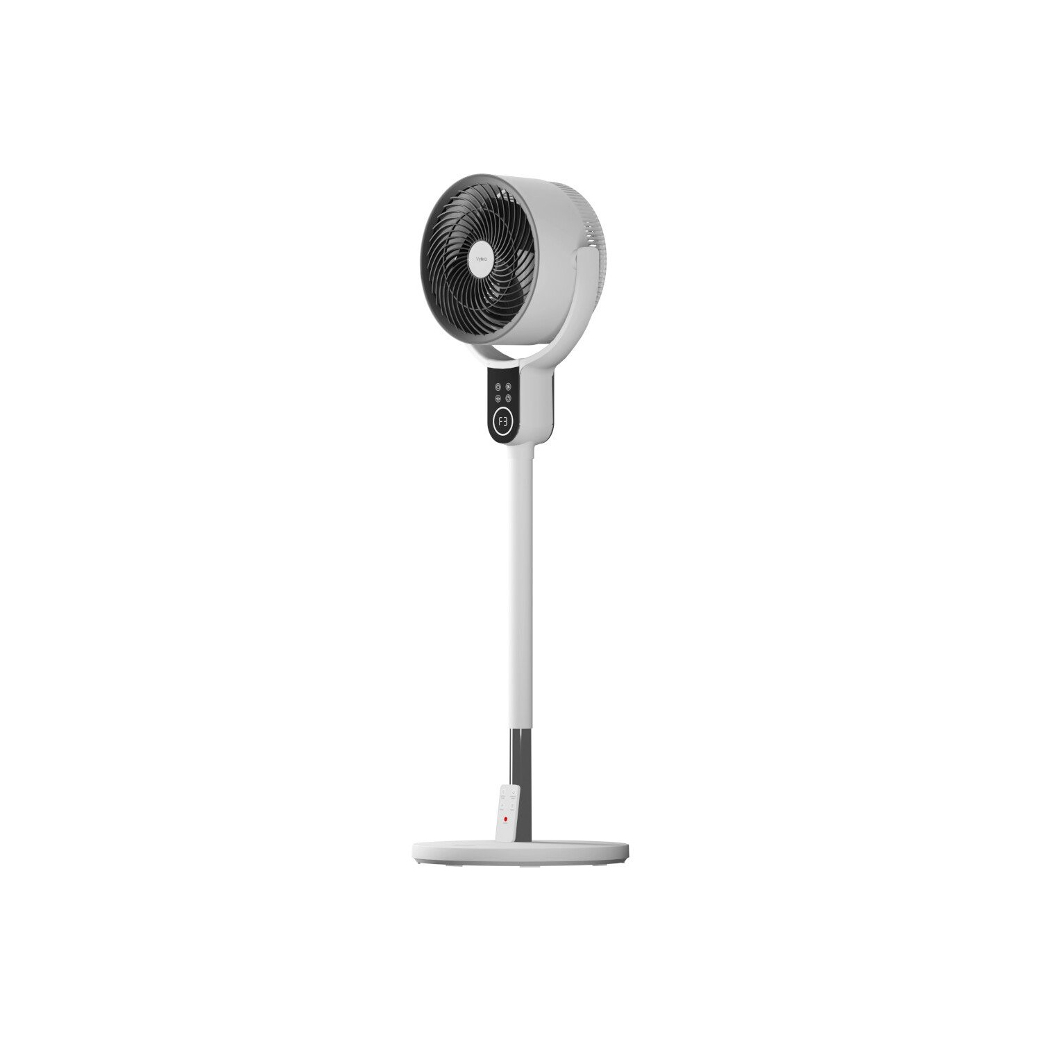 Vybra VS001-OF Dual Height Tilt & Swing Oscillating Fan - White full image