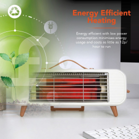 Warmlite 350W Infrared Desk Heater - Cream - 2