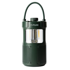 Pure Waterproof Outdoor Speaker With LED Lamp - Green