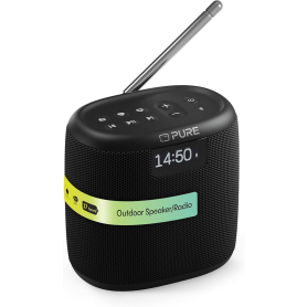 Pure Woodland  Waterproof  Outdoor Speaker With Bluetooth And FM/DAB+ Radio - Black