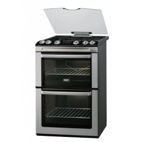Zanussi 60cm Gas Double Oven Cooker (stainless steel)