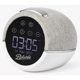 Roberts Radio Digital Clock Radio With Bluetooth - White
