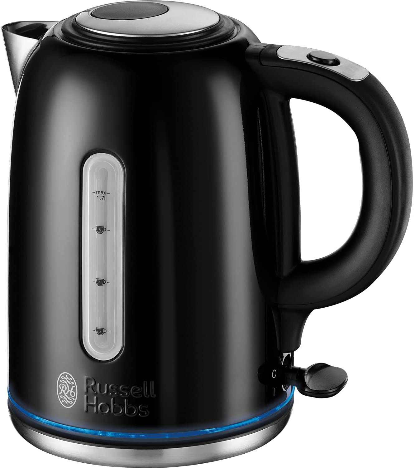 Russell Hobs Quiet Boil Buckingham Jug Kettle - Black thumbnail image
