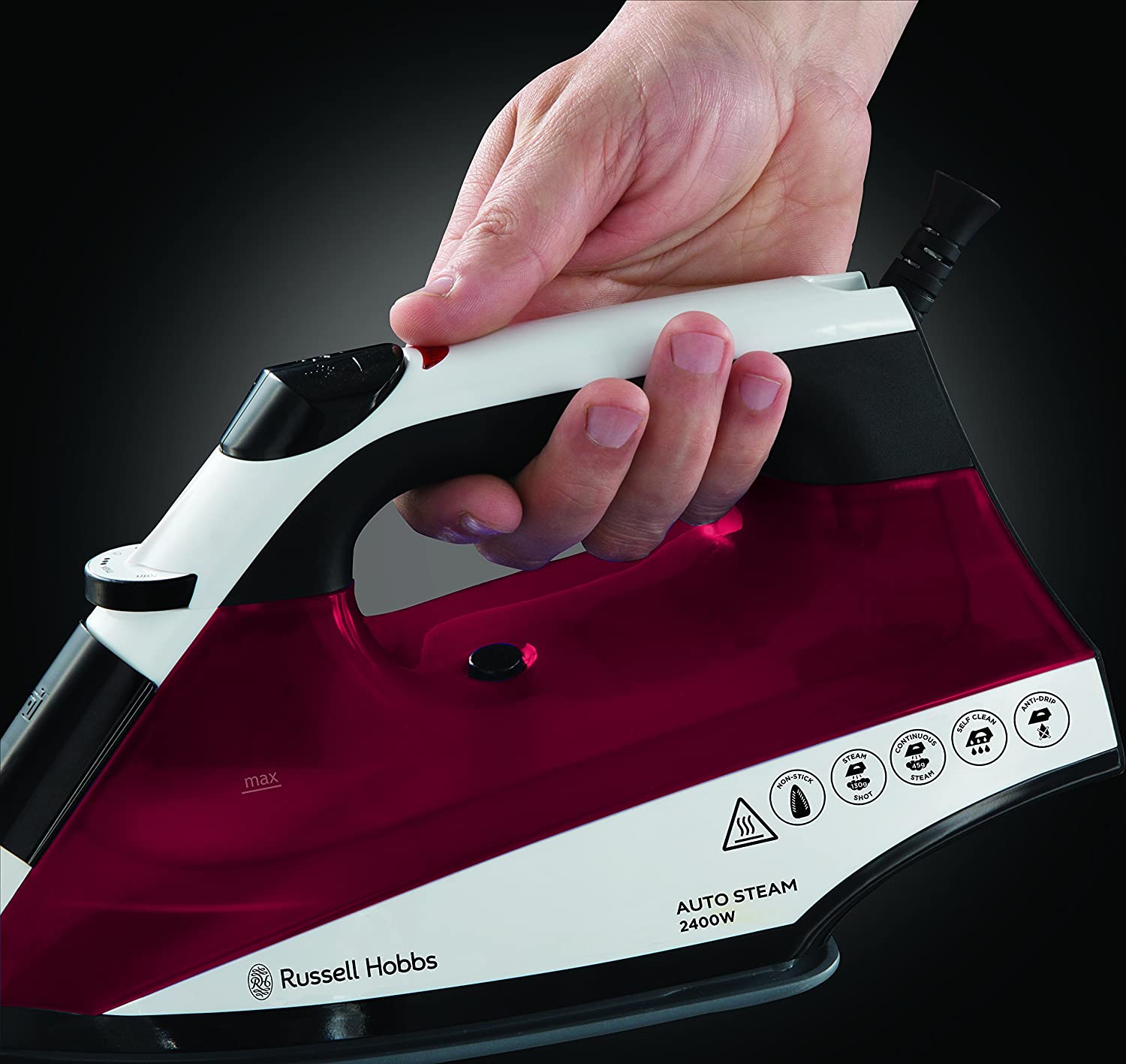 Russell Hobbs 2400w Steam Iron (red) thumbnail image