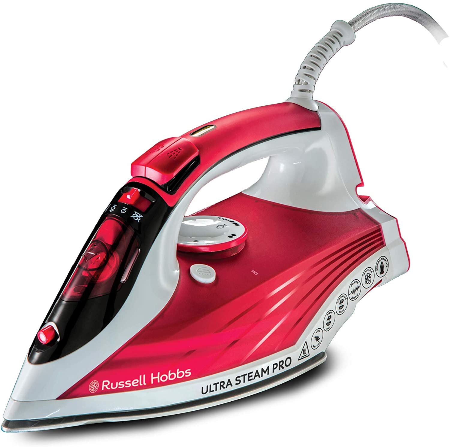 Russell Hobbs 2600W Ultra-Steam Iron - Red thumbnail image