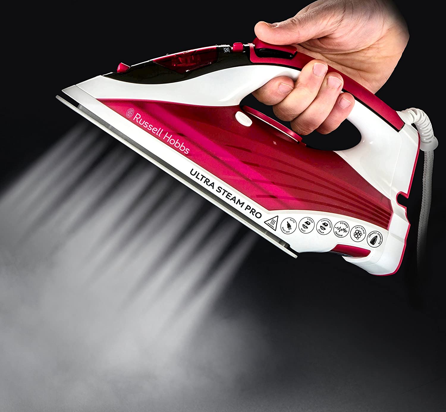 Russell Hobbs 2600W Ultra-Steam Iron - Red thumbnail image
