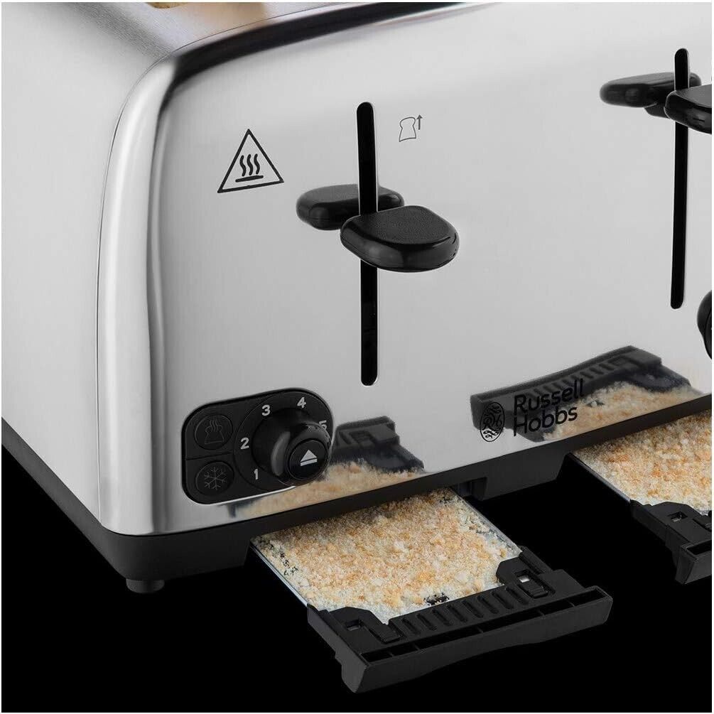 Russell Hobbs Adventure Four Slice Toaster - Stainless Steel thumbnail image