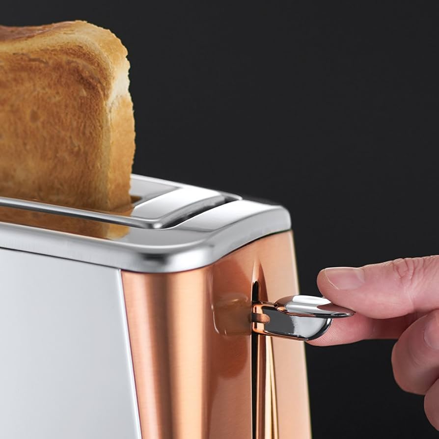 Russell Hobbs 2 Slice Long Slot Toaster - Stainless/Copper thumbnail image