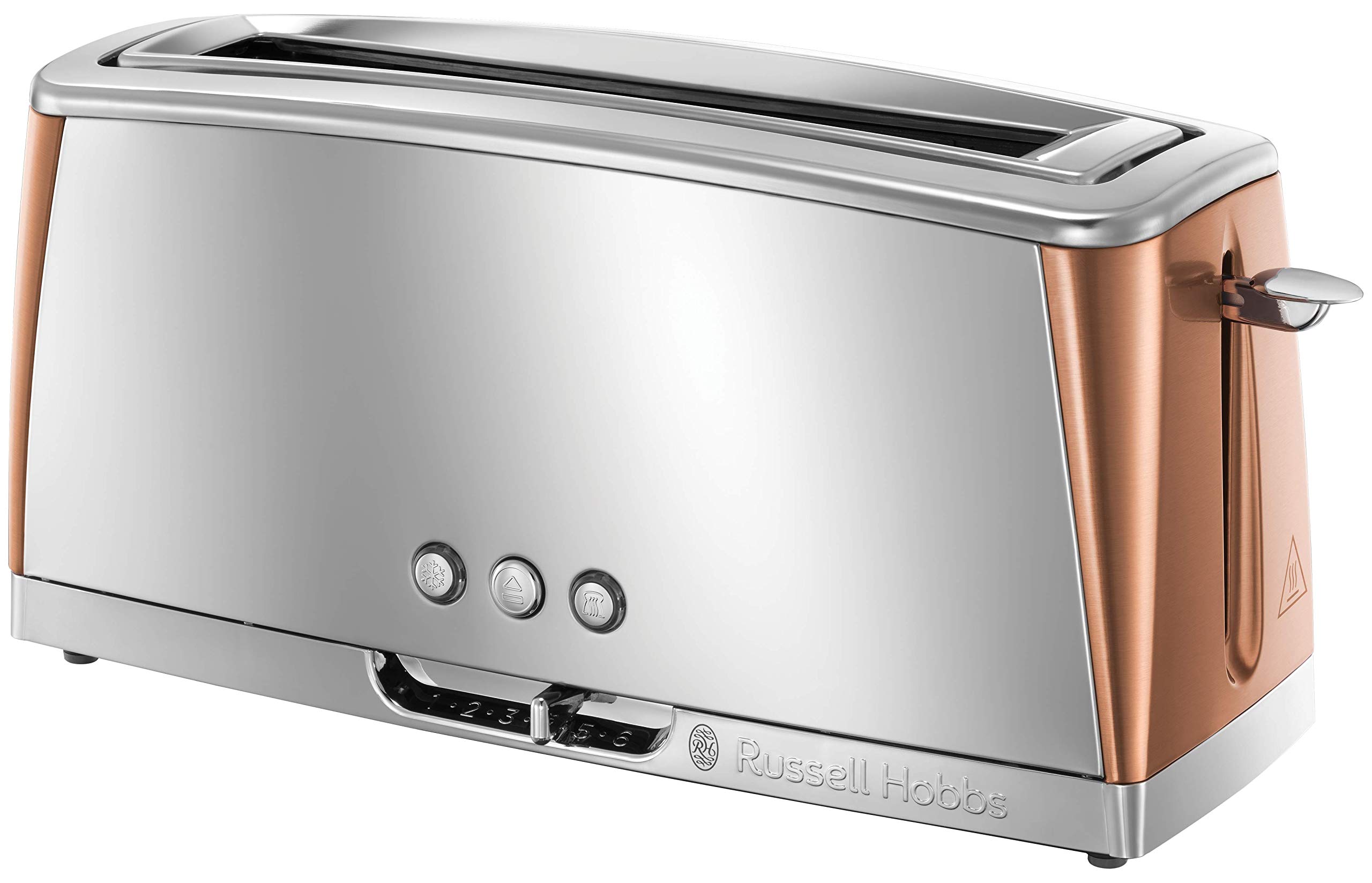 Russell Hobbs 2 Slice Long Slot Toaster - Stainless/Copper thumbnail image