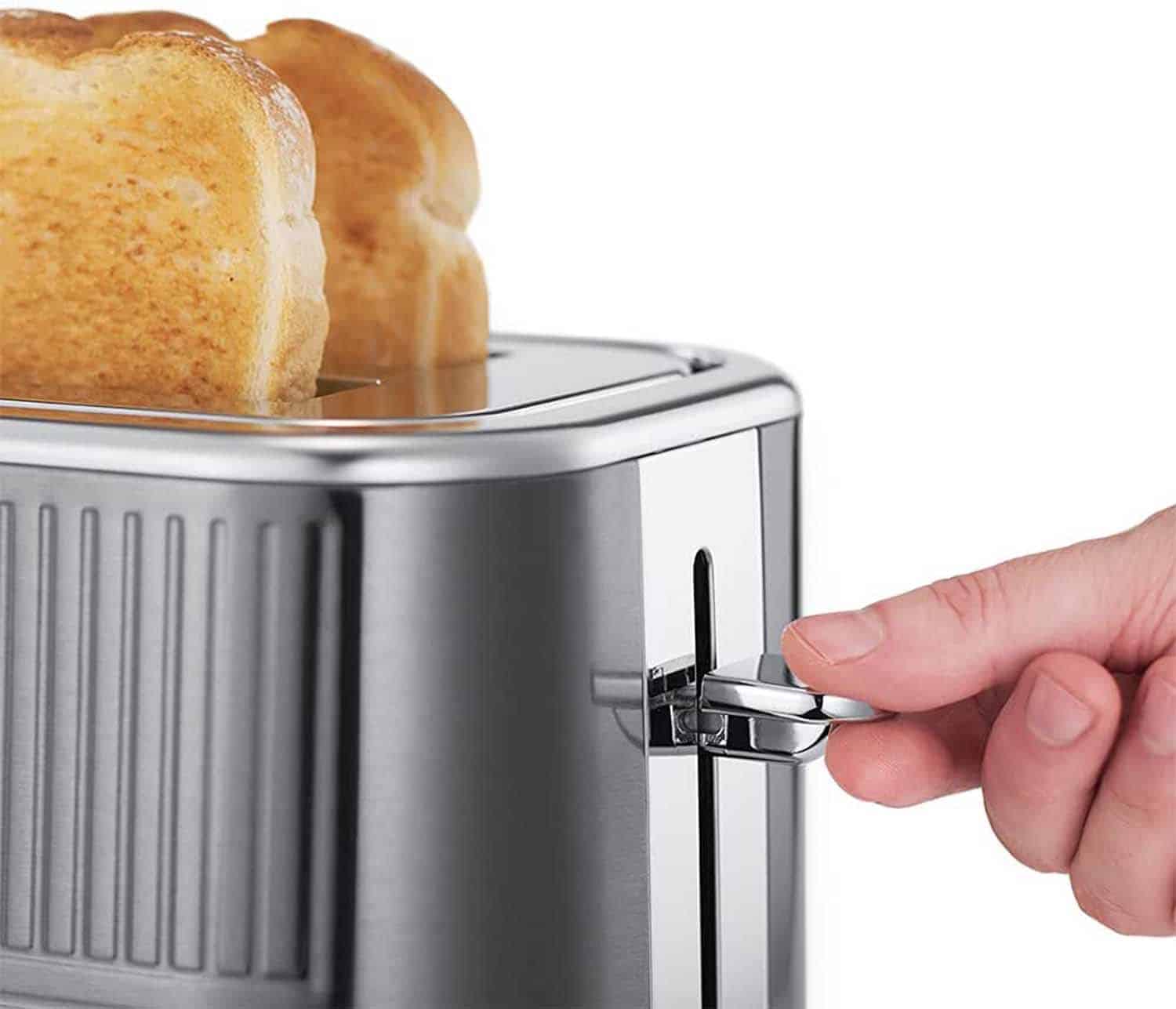 Russell Hobbs Geo Steel 2 Slice Toaster - Grey thumbnail image