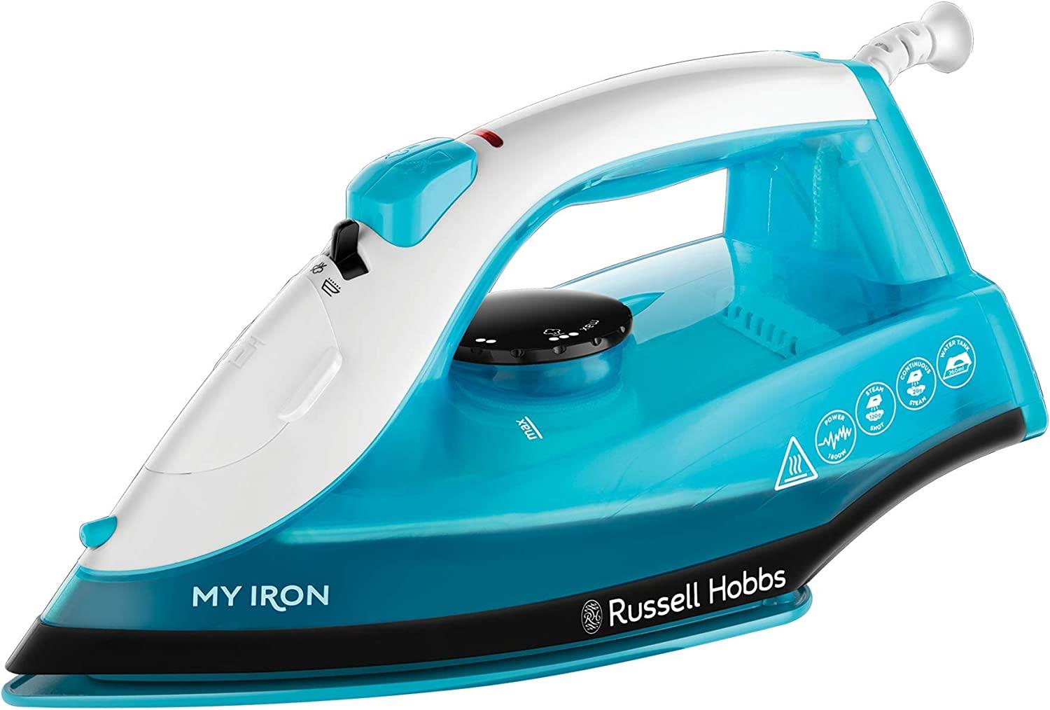 Russell Hobbs 1800w Steam Iron - Blue thumbnail image