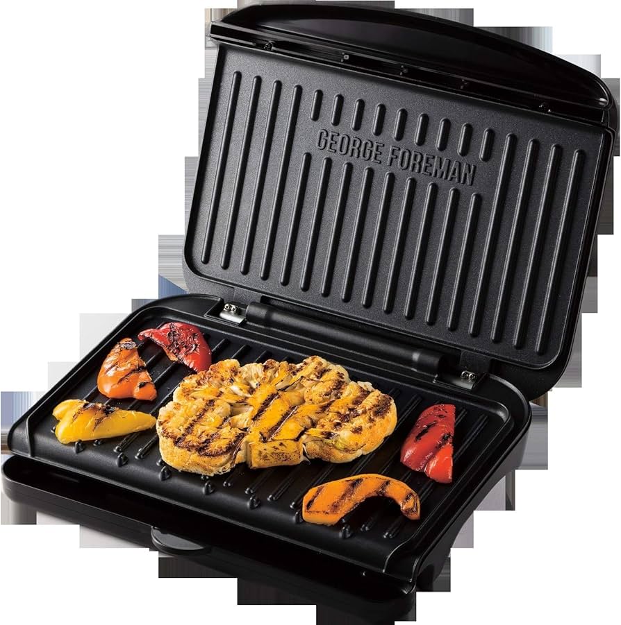 George Foreman Medium Fit Grill - Black thumbnail image