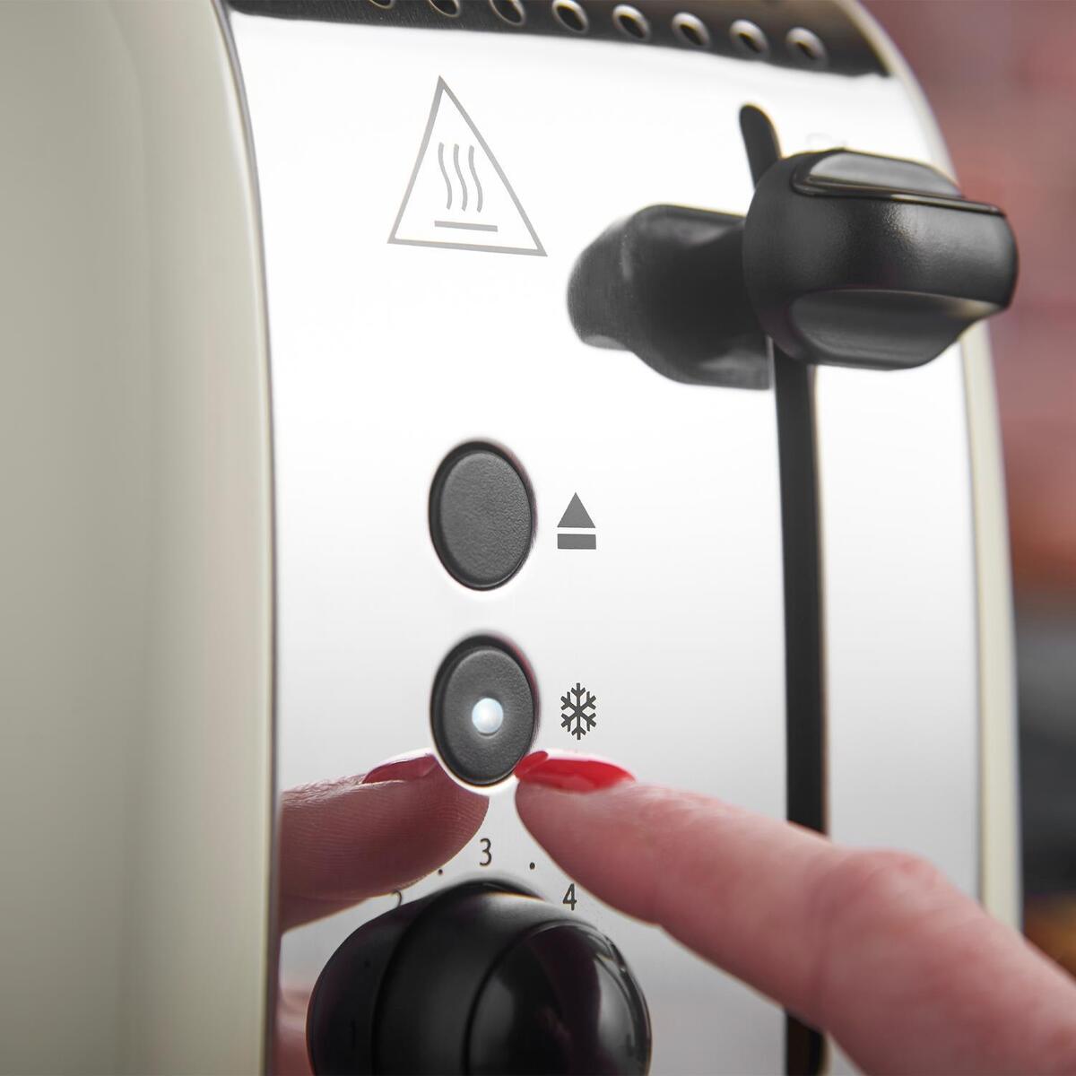 Russell Hobbs 2 Slice Toaster - Cream & Stainless Steel thumbnail image