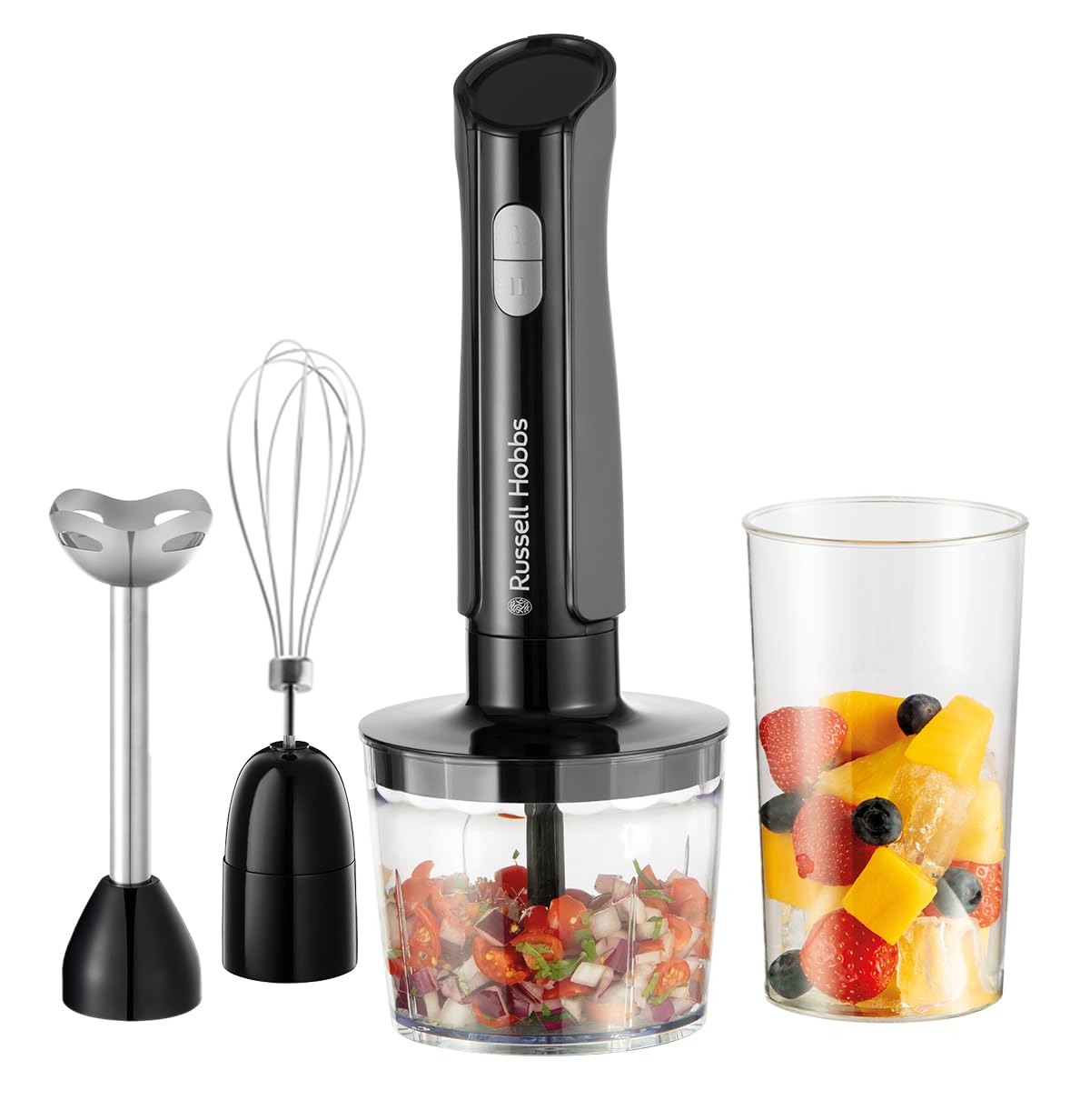 Russell Hobbs 3-in-1 Hand Mixer Electric Chopper - Black thumbnail image