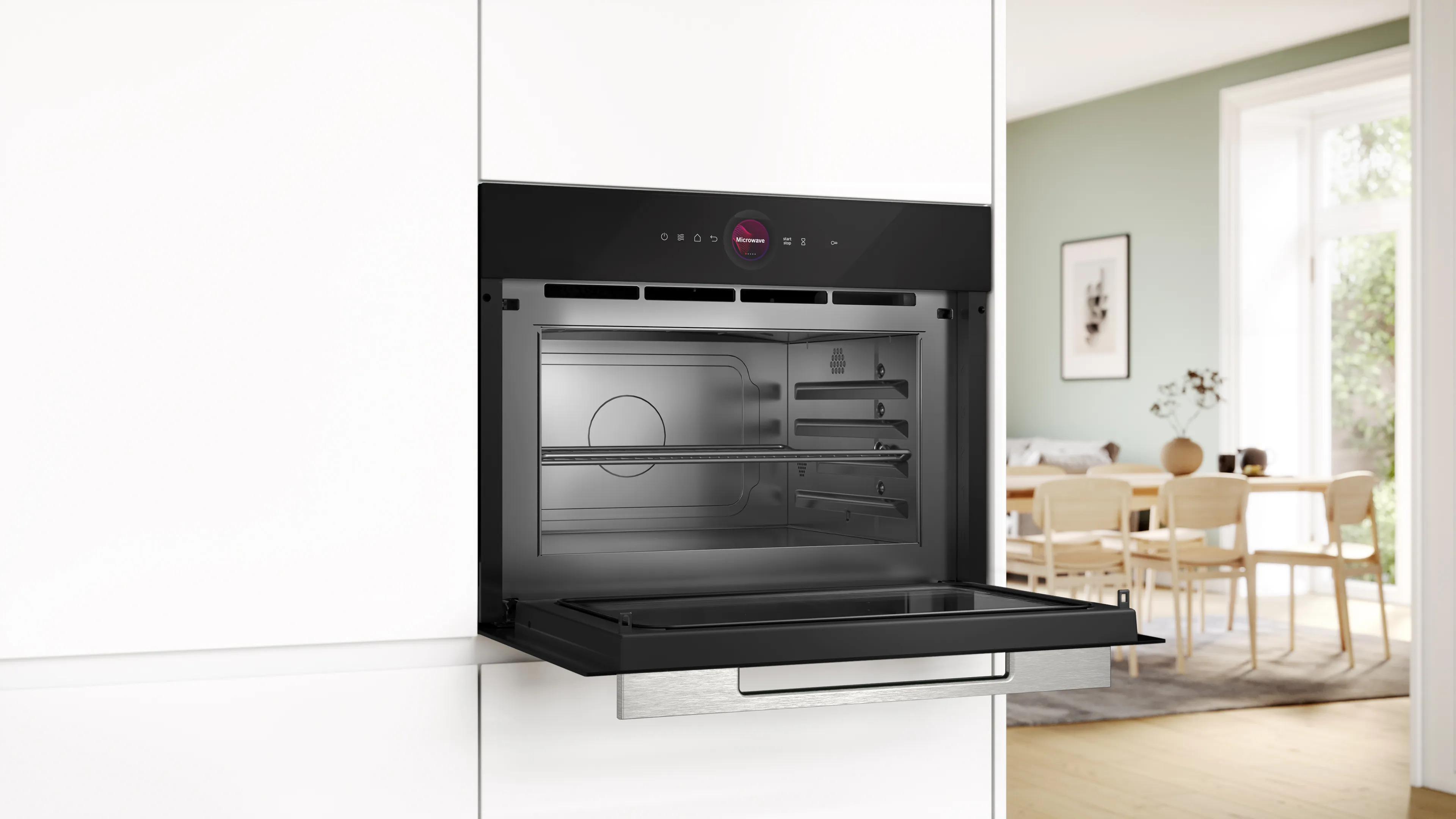 Bosch Compact Oven With Integrated Microwave - Black thumbnail image