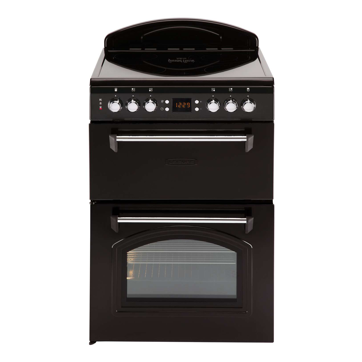 Leisure 60cm Ceramic Double Oven Mini Range Cooker (black - A/A energy rating) thumbnail image