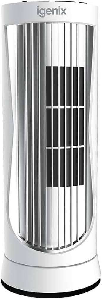 Igenix  Digital Mini Tower Fan, Oscillating, 12" - White thumbnail image