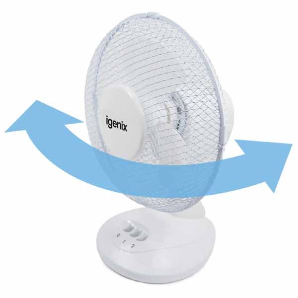 Igenix 9" Desk Fan (white) thumbnail image
