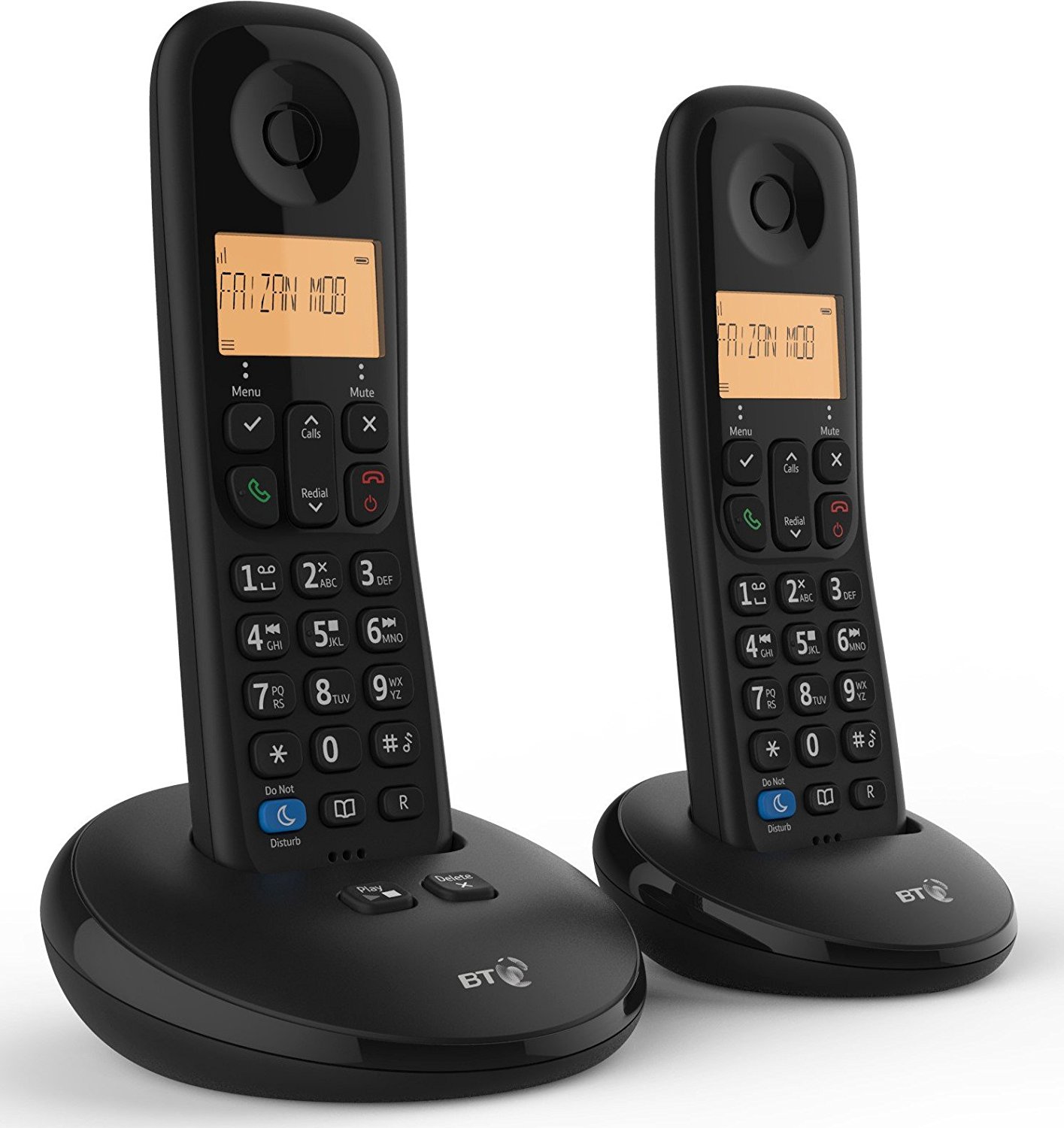 BT Twin Cordless Phone  (black) thumbnail image