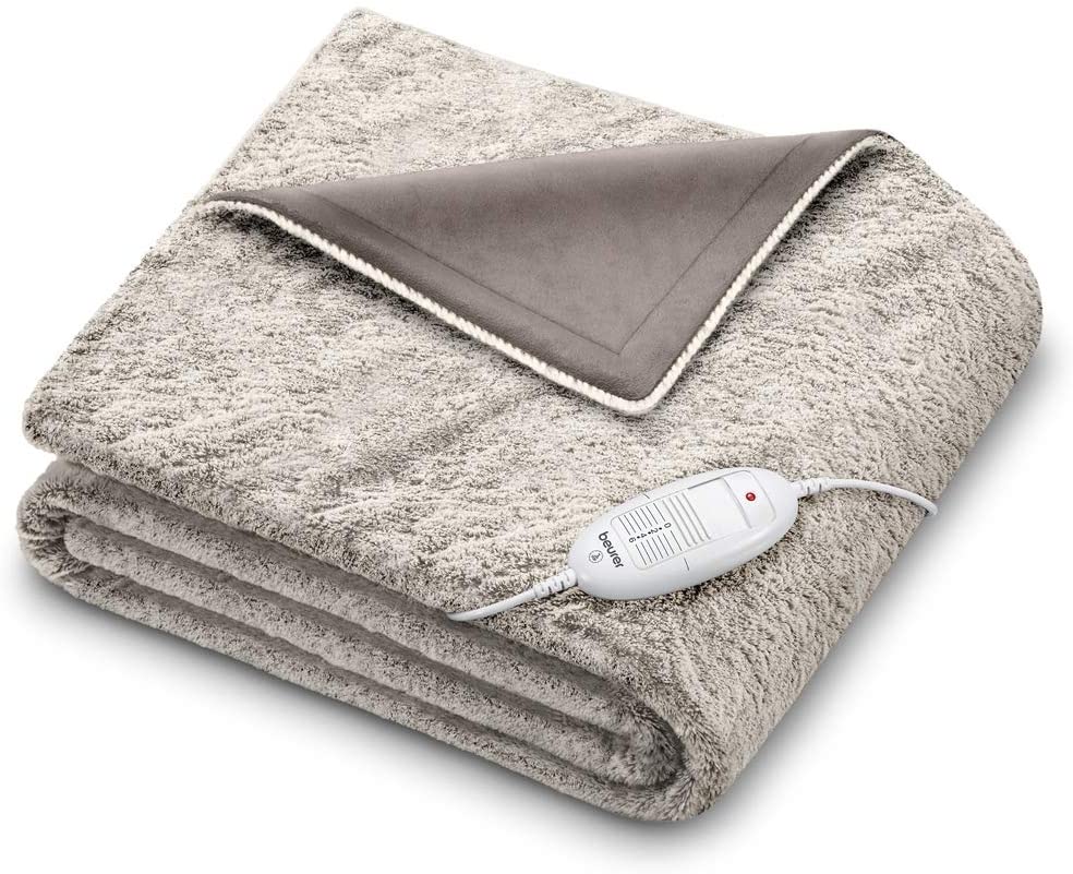 Beurer Fluffy Nordic Heated Throw - Grey thumbnail image