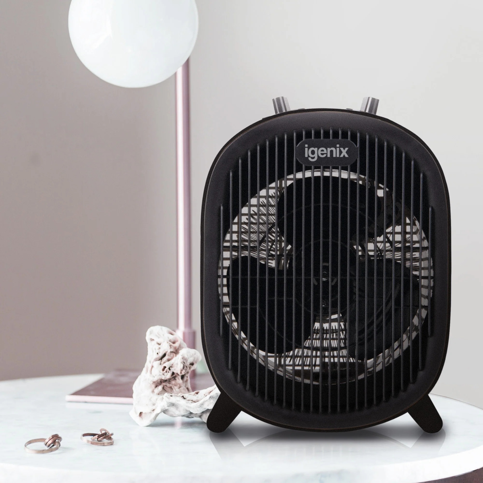 Igenix 2kw Upright Fan Heater - Black thumbnail image