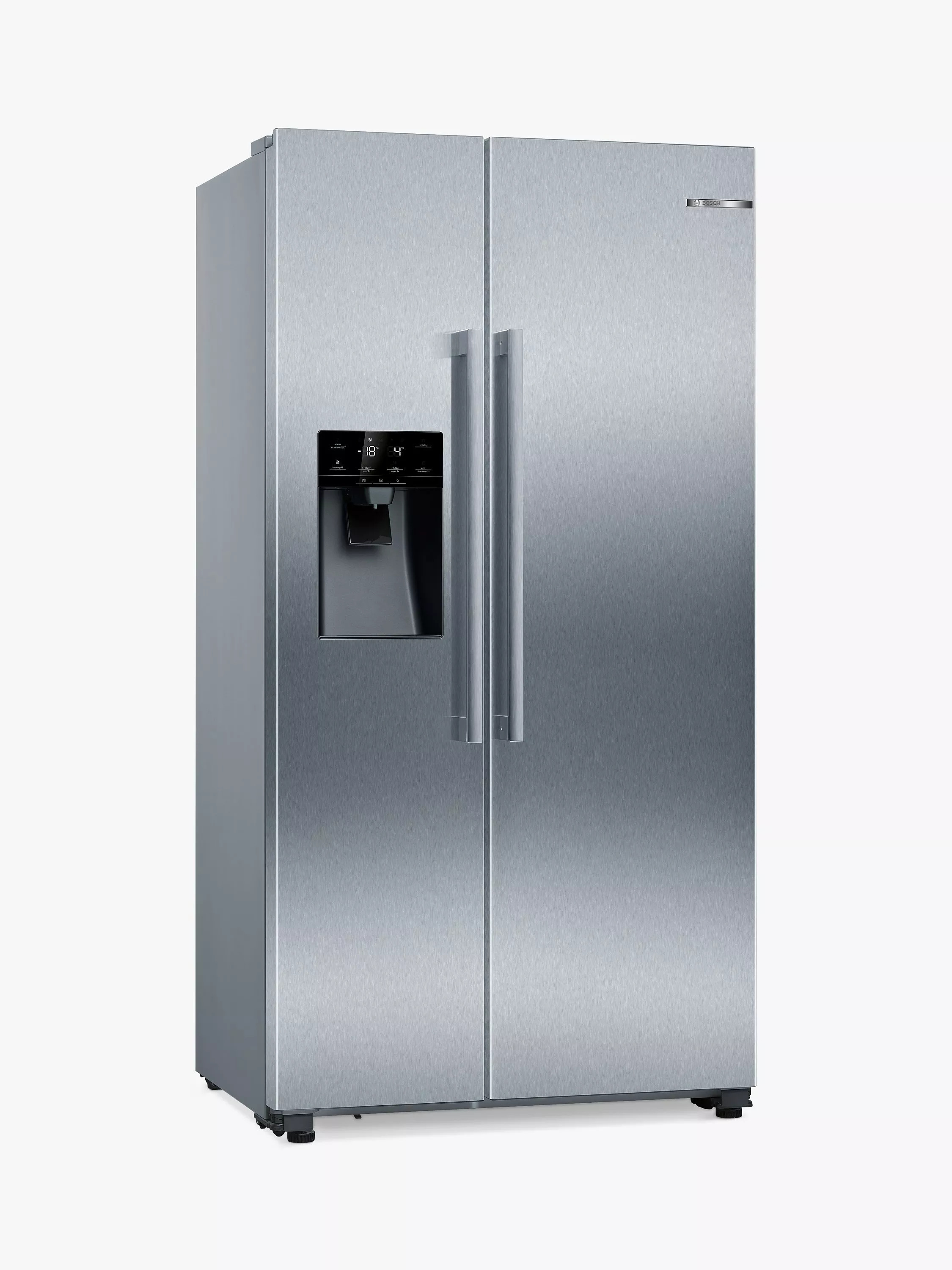 Bosch  Amercian Frost Free Fridge Freezer (Plumbed) - Brushed Steel thumbnail image