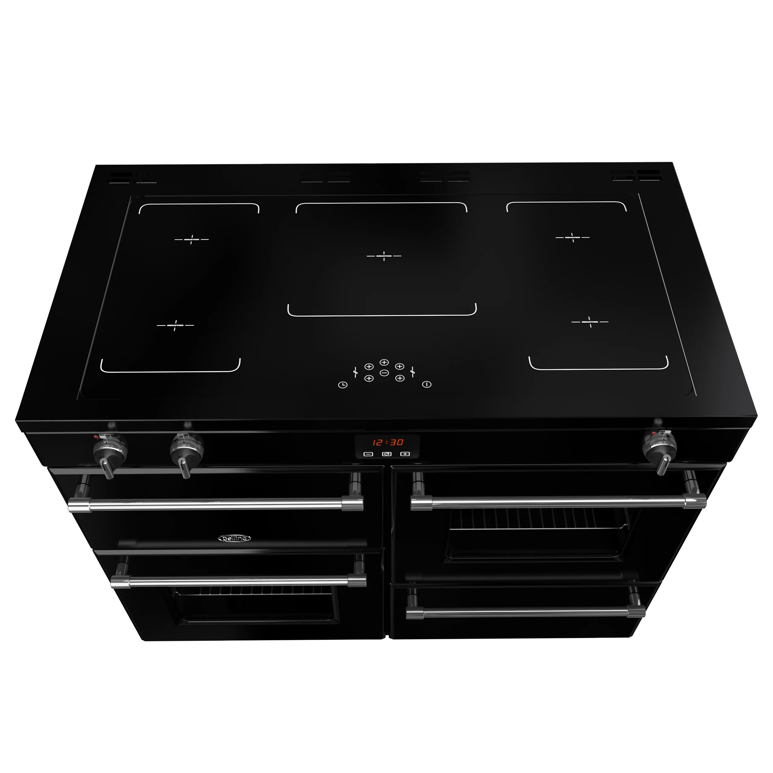 Belling 100cm Induction Range Cooker - Black thumbnail image