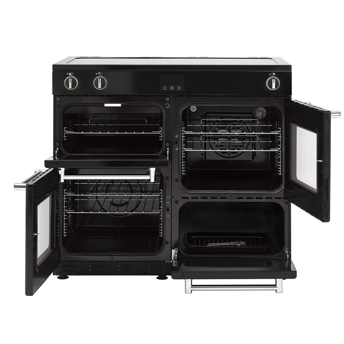 Belling 100cm Induction Range Cooker - Black thumbnail image