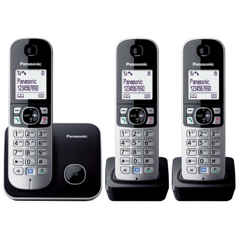 Panasonic Triple Cordless Phone (black) thumbnail image