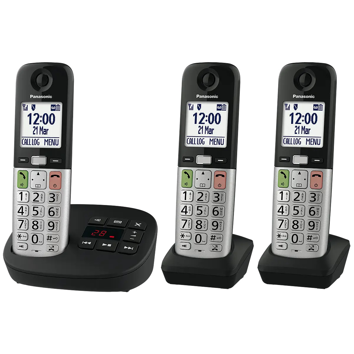 Panasonic Big Button Triple Phones With Answerphone thumbnail image