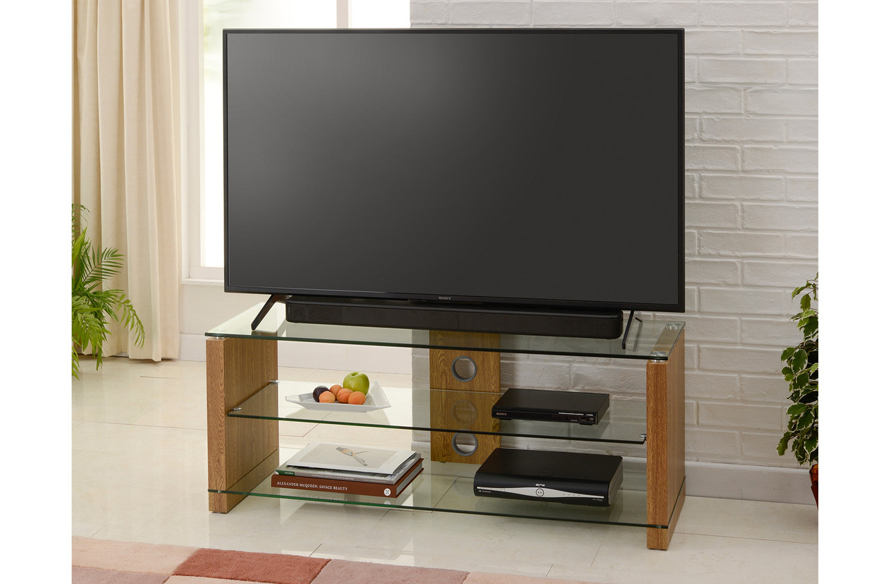 TTAPC 1200mm Wide Elegance Up To 65"TV Stand - Oak thumbnail image