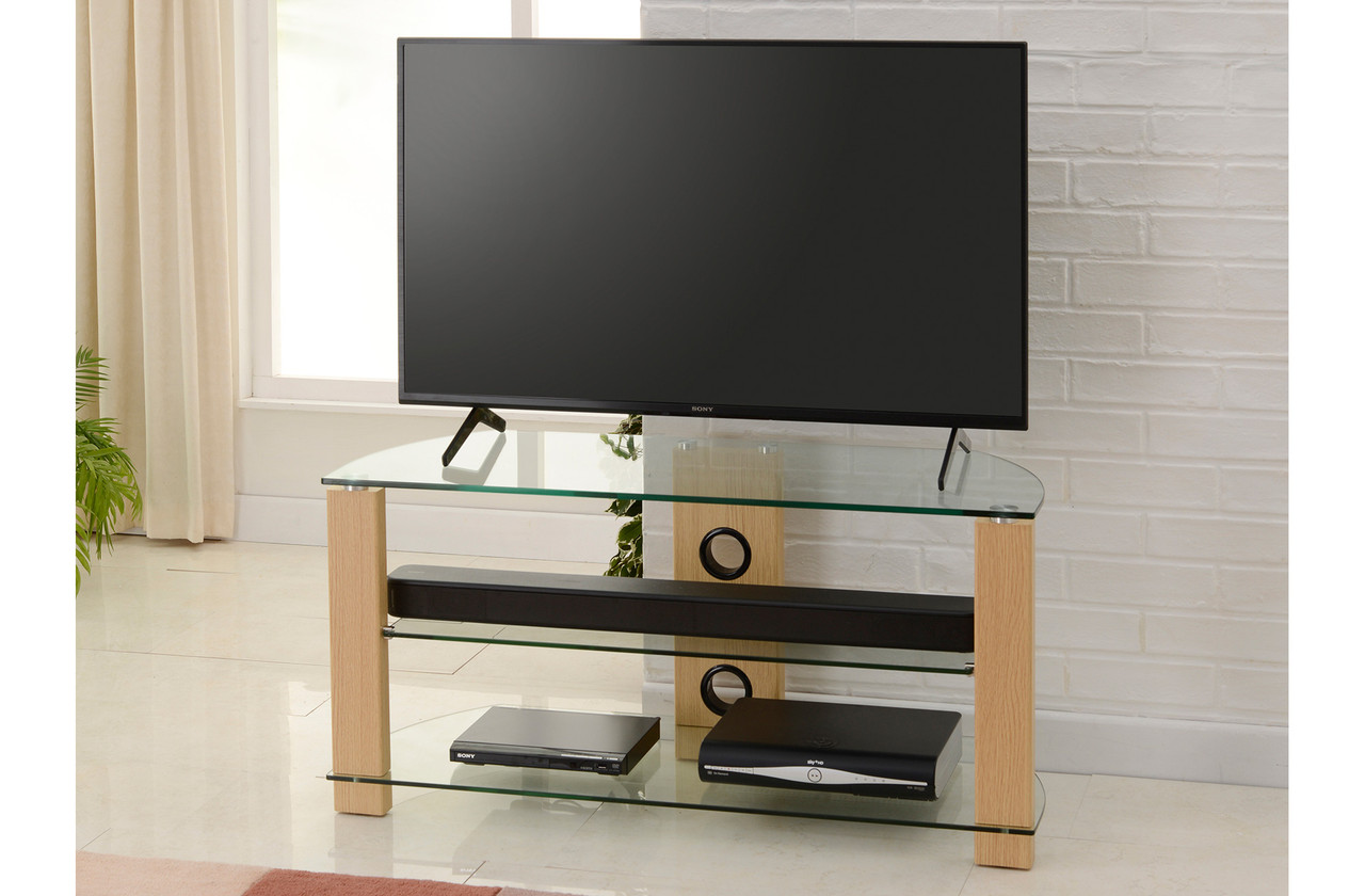 TTAP Vision 1050mm Wide Up To 55" TV Stand - Oak thumbnail image
