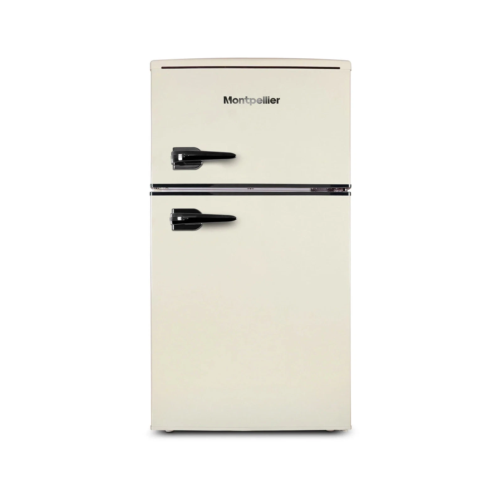 Montpellier Undercounter Retro Style Fridge Freezer - Cream full image