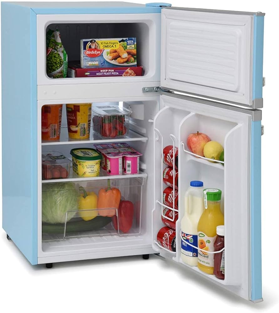 Montpellier Undercounter Retro Style Fridge Freezer - Pastel Blue thumbnail image