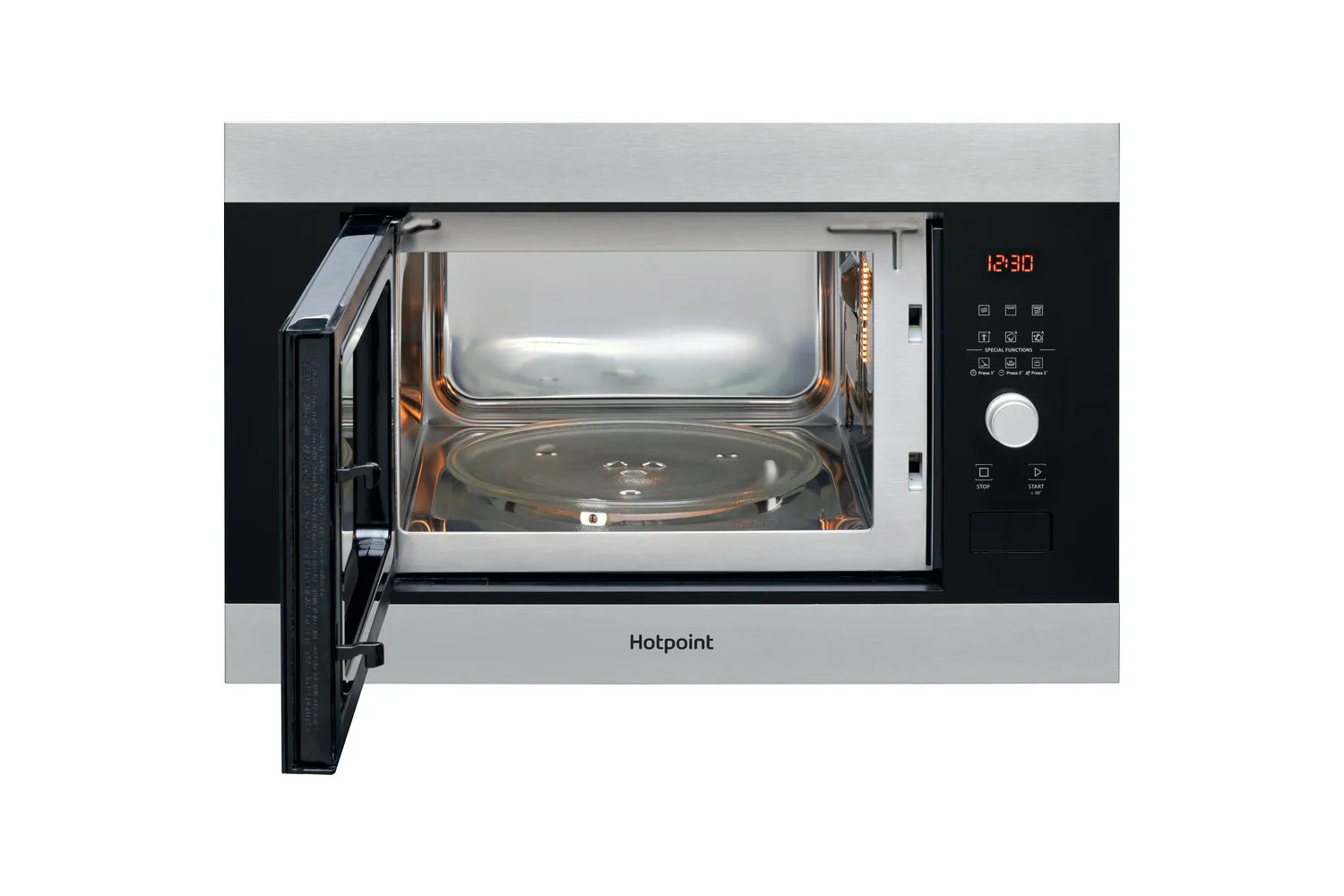 Hotpoint Built in Compact Microwave Oven - Silver/Black thumbnail image
