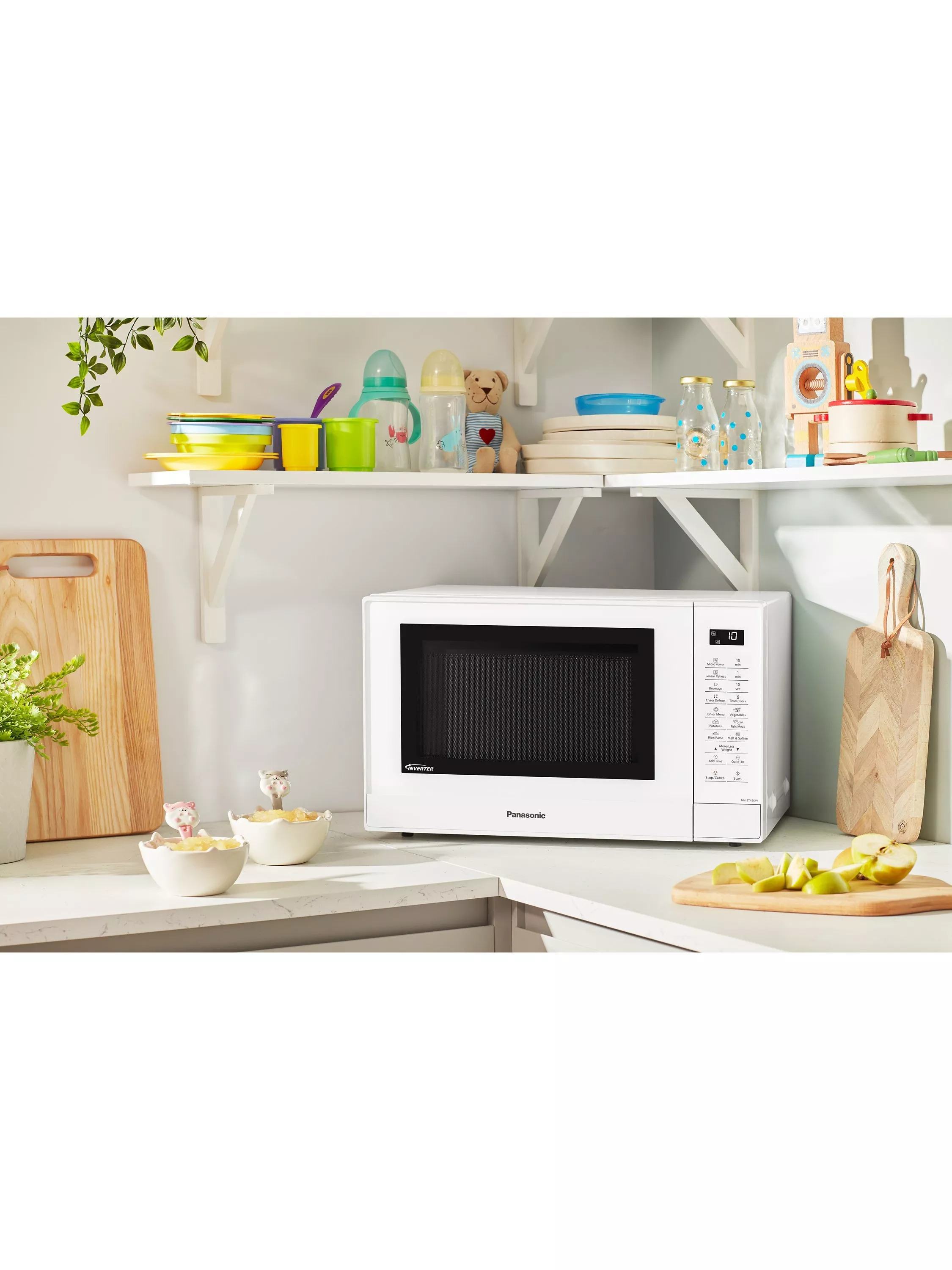 Panasonic 1000W 32Ltr Microwave Solo - White thumbnail image