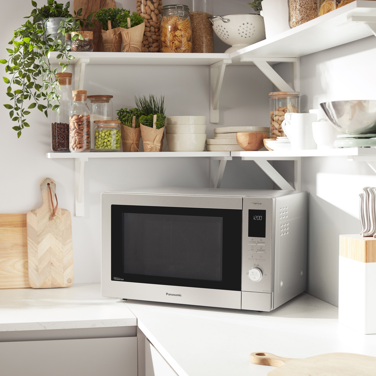 Panasonic 34 Ltr Combination Microwave Oven - Stainless Steel thumbnail image